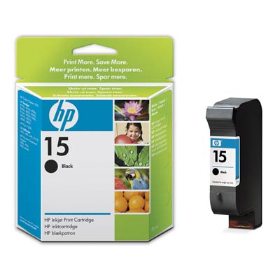 Inkoustové náplně pro tiskárny HP č. 15